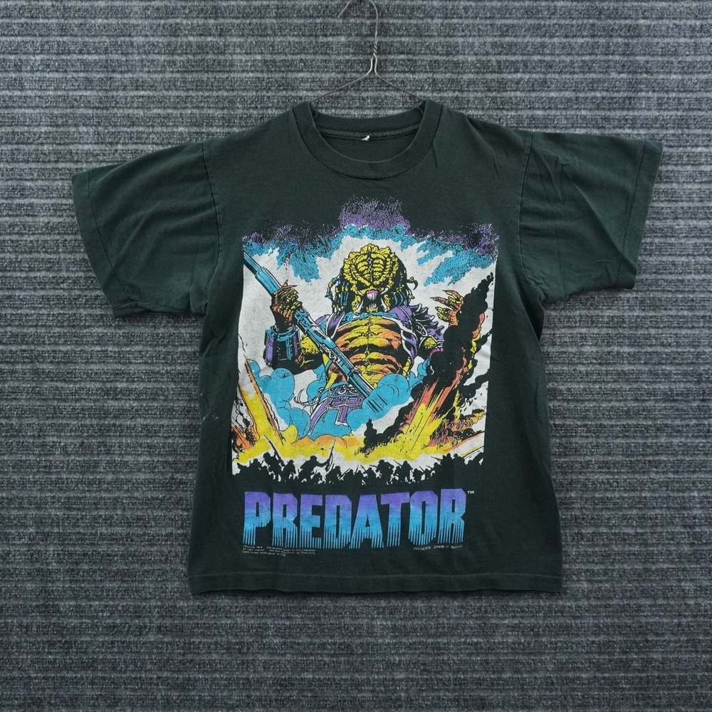 Dark Horse Comics Predator T-Shirt Mens Small Black 1992 Vintage Graphic Tee